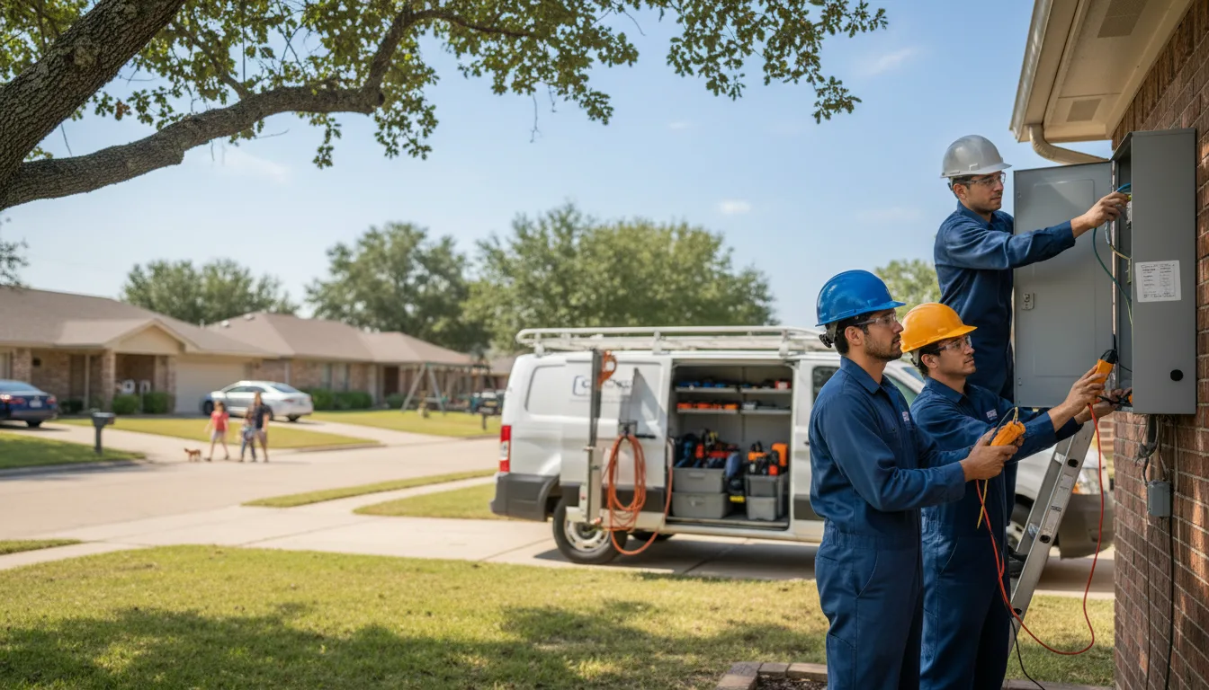Certified electrician providing emergency electrical services in Noble, LA